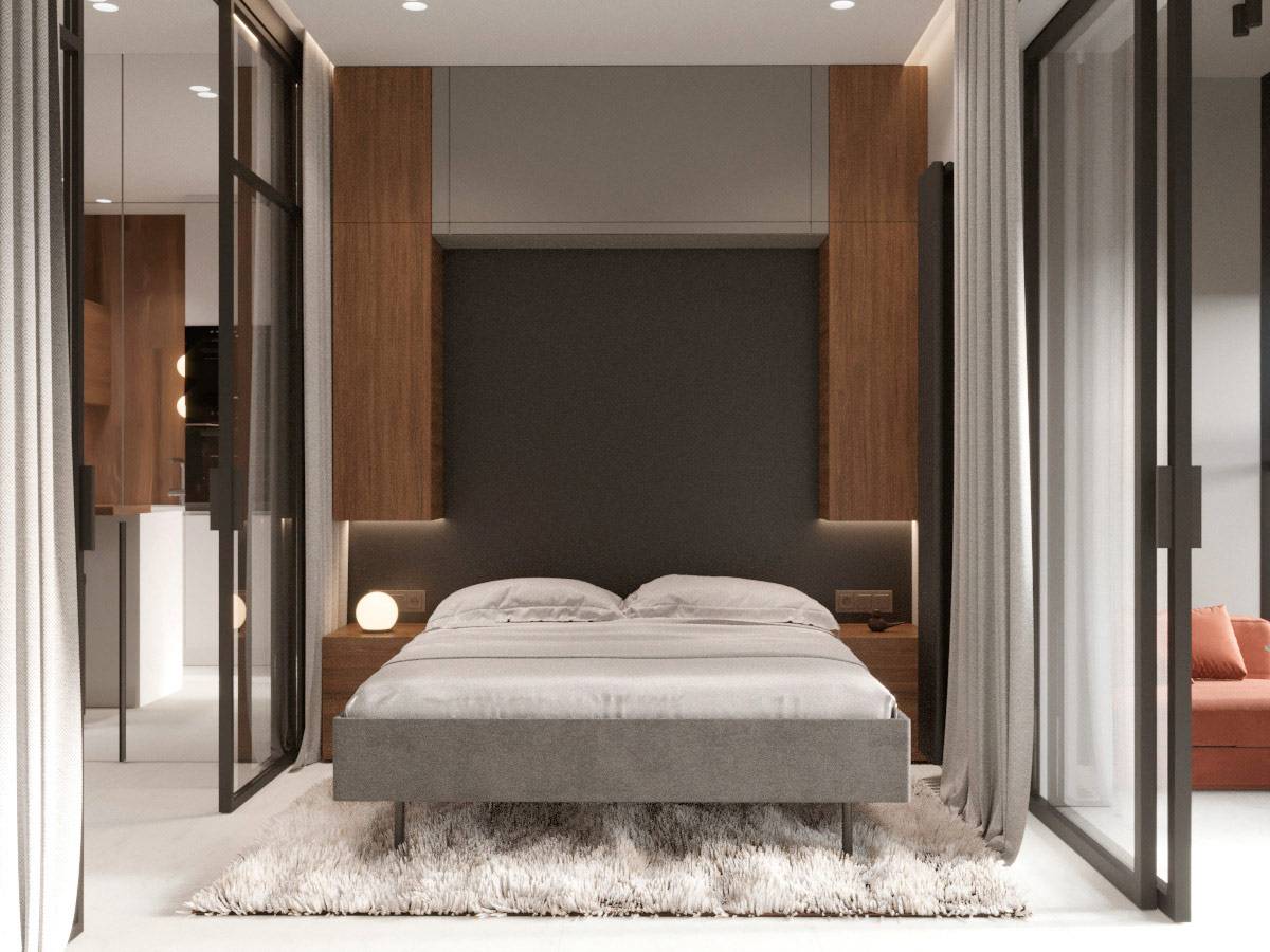 Dahili küçük yatak odaları özel tasarım lüks küçük yatak odası